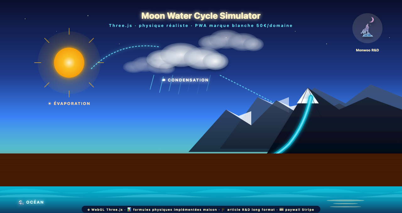 Moon Water Cycle Simulator